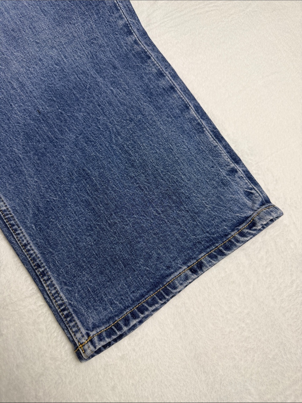 H&M &Denim Wide High-Waist Cropped Jeans - Blue - Picture 5 of 8